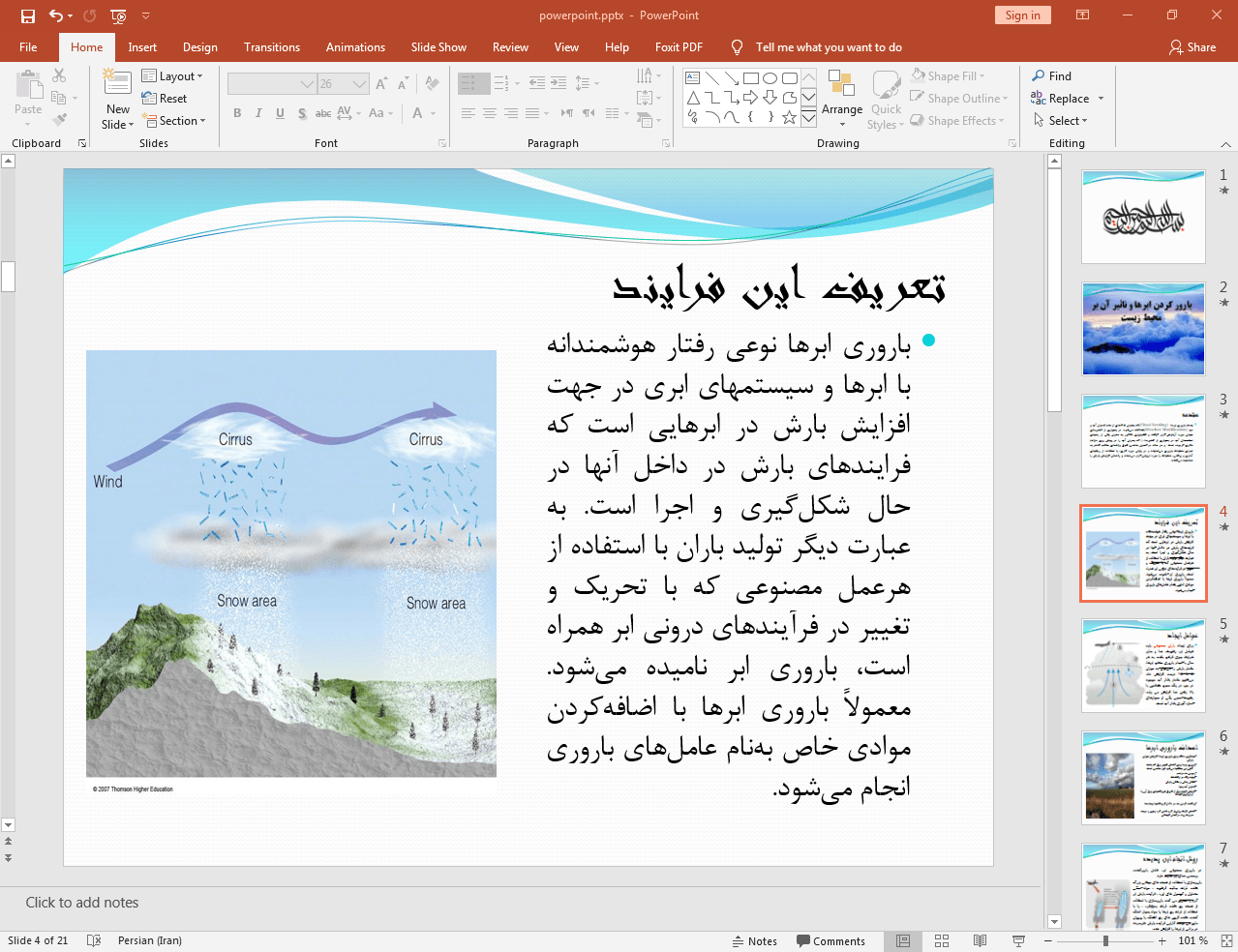 بارور کردن ابرها