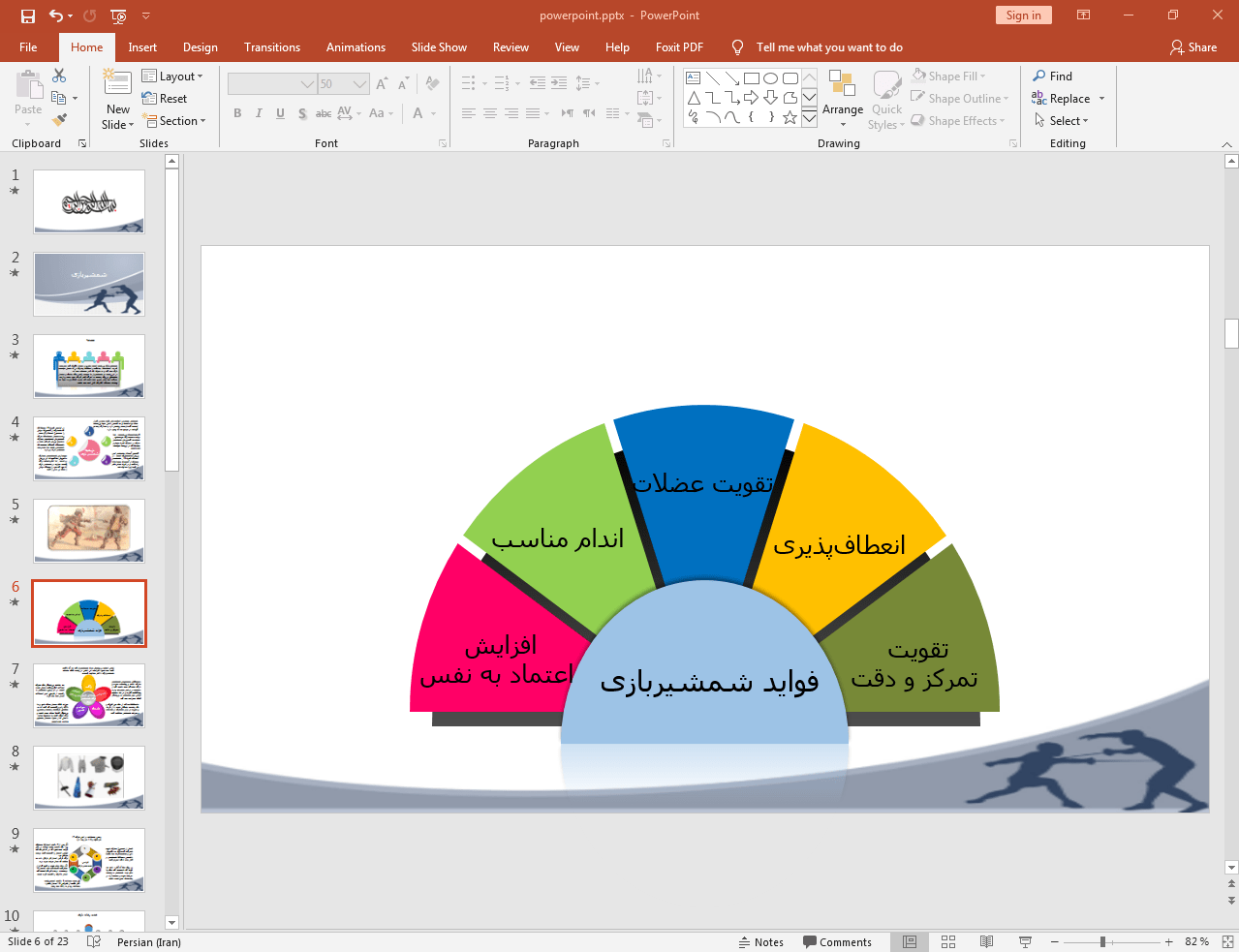فواید شمشیربازی