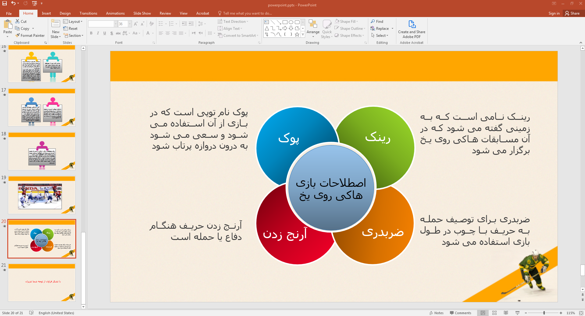 اصطلاحات هاکی