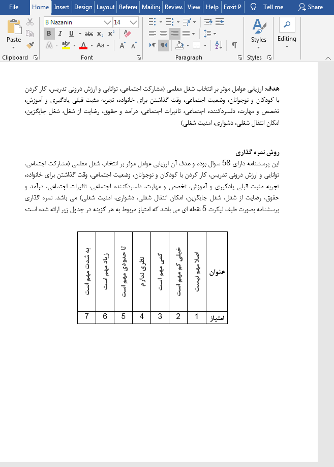 انتخاب شغل معلمی