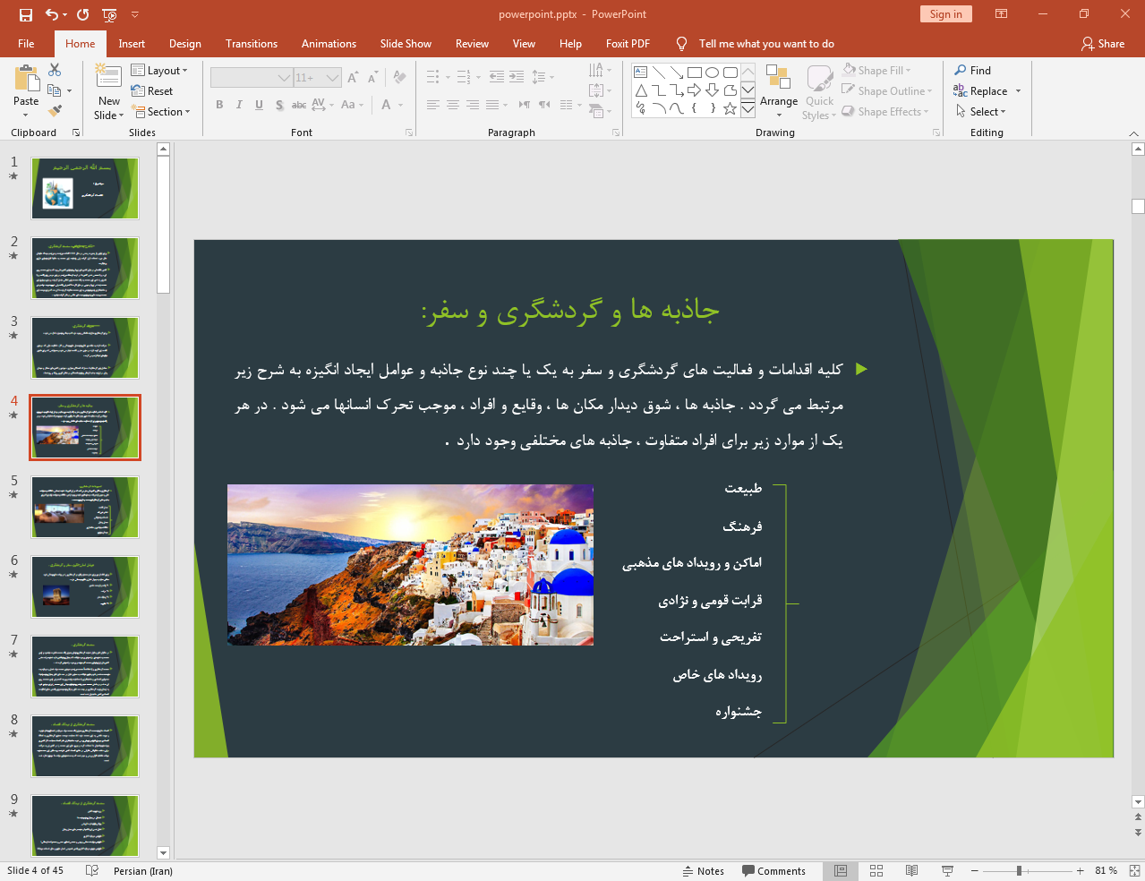 جاذبه های گردشگری