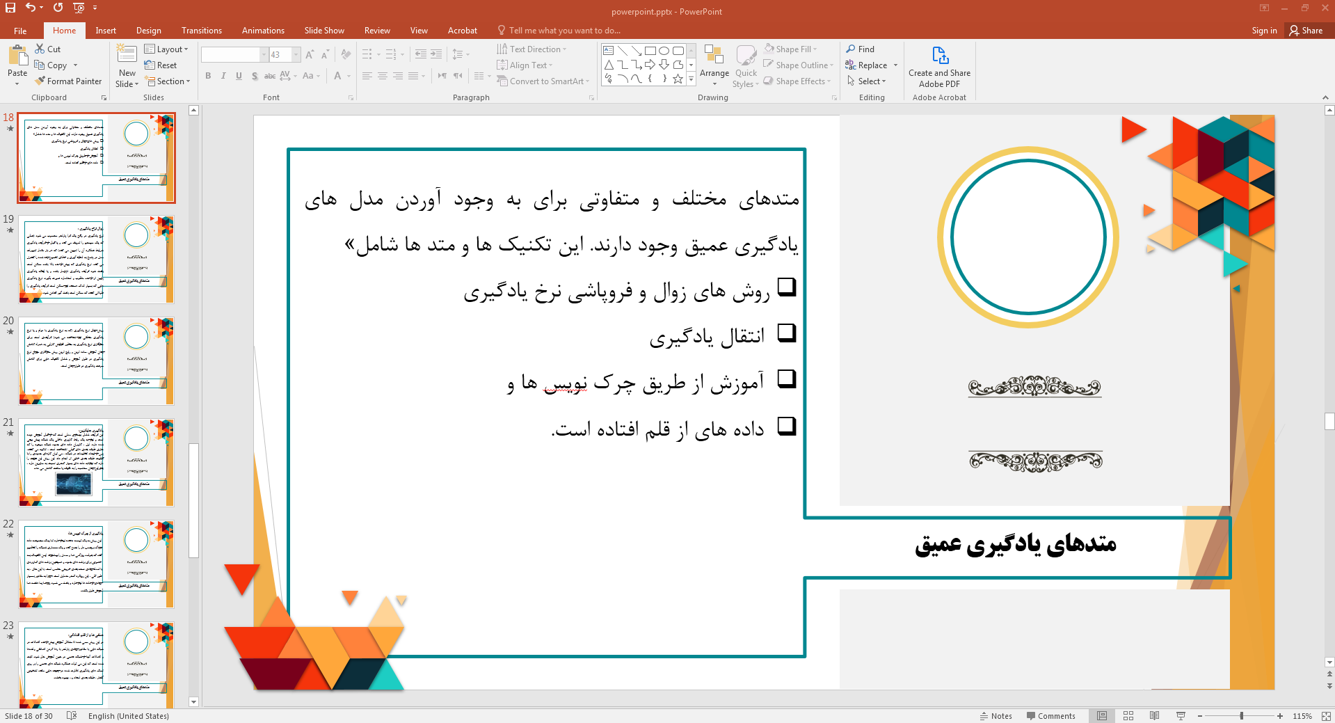 متدهای یادگیری عمیق