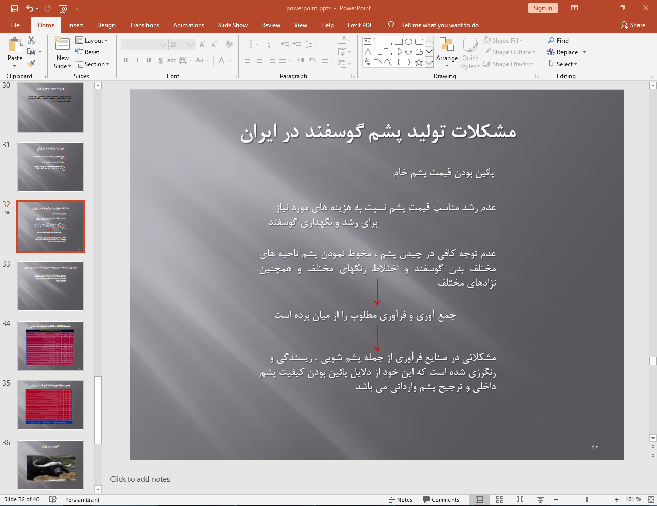 تولید پشم