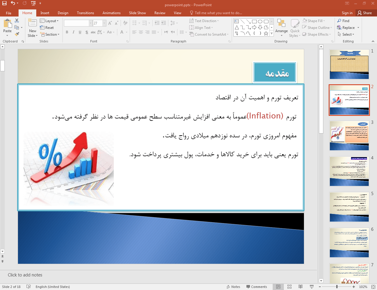 بررسی تاثیرات اقتصادی تورم